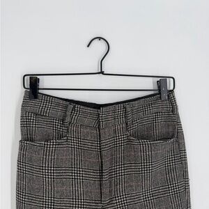 R13 Colleen Prince Of Wales Checked Cotton And Cashmere Blend Straight Leg Pants